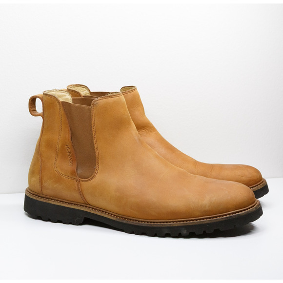 Samuel Hubbard Other - SAMUEL HUBBARD 24 Seven Nubuck Leather Chelsea Boots Vibram Sole Tan Mens 11.5